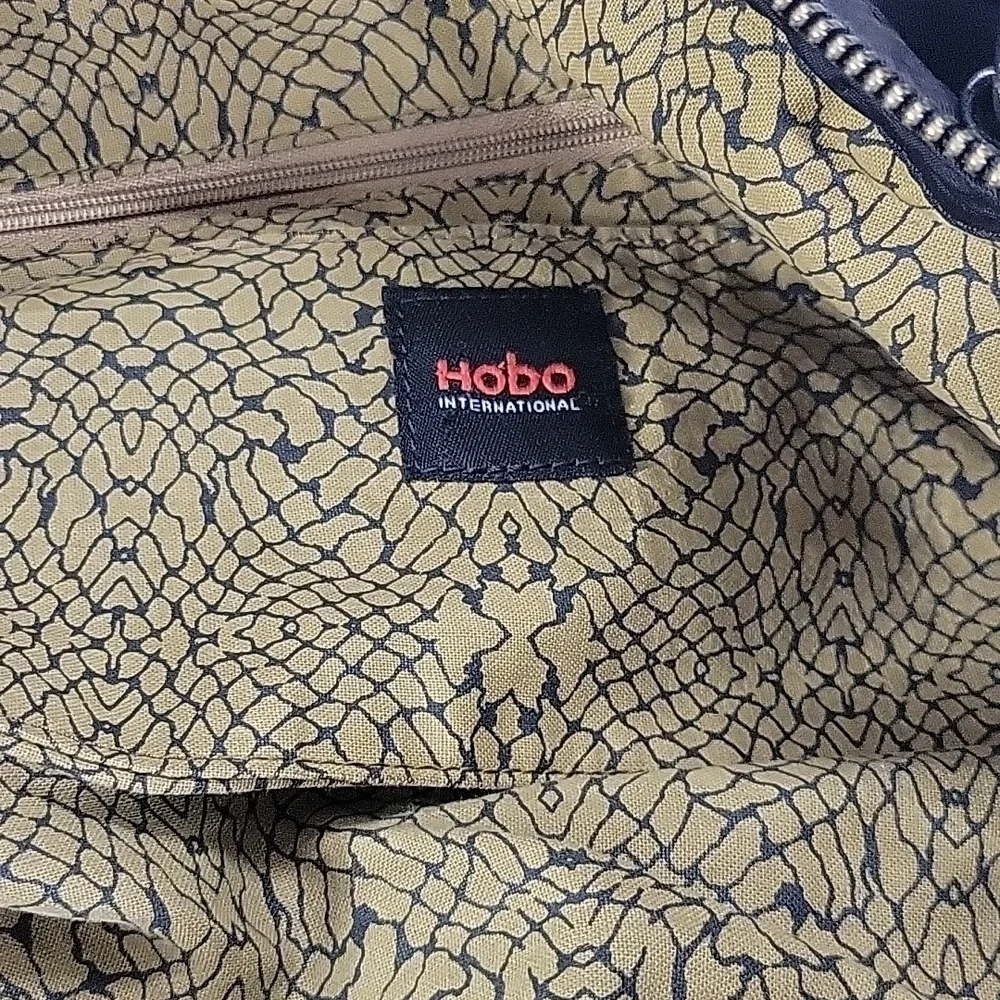 Hobo International Black Nylon /Leather Shoulder Bag